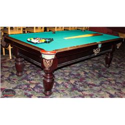 4 X 8 DUFFERIN SLATE POOL TABLE W/ LEATHER POCKETS