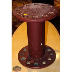 ROUND POOL CUE RACK, HOLDS 12 CUES