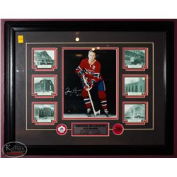JEAN BELIVEAU PLAQUE & NHL PINS