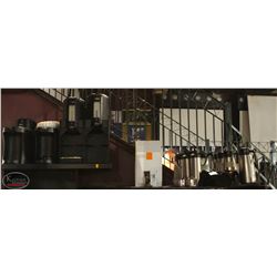 LOT OF ASSORTED COFFEE ITEMS INCL. COFFEE CARAFES,