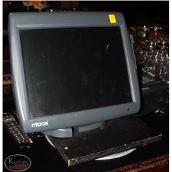 LOT OF 6 MICROS POS SYSTEM INCLUDING: 6 SCREENS,