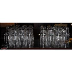 LARGE LOT OF BEER GLASSES