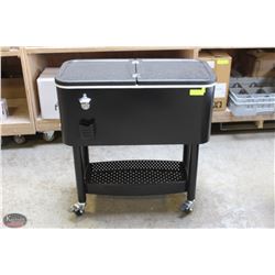 UPDATE 65QT COOLER CART W/ BOTTLE OPENER