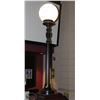 Image 1 : SINGLE GLOBE DECORATIVE METAL LAMP POST.