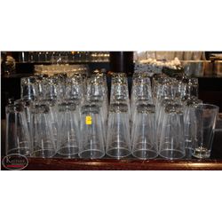 LARGE LOT OF BEER GLASSES