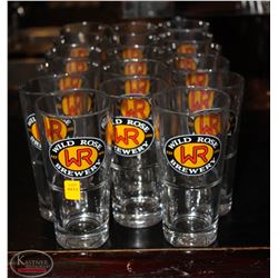 LOT OF 17 WILD ROSE BREWERY BEER