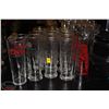 Image 1 : ASSORTED LOT OF TALL BEER GLASSES INCL. COORS