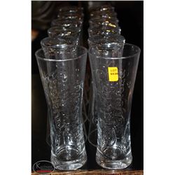 LOT OF 12 CARLSBERG BEER GLASSES