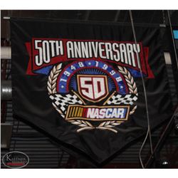 50th ANNIVERSARY NASCAR BANNER