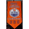Image 1 : EDMONTON OILERS CAMPBELL CONFERENCE ORANGE BANNER