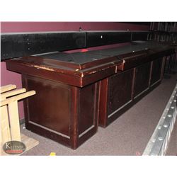 LARGE 2 PIECE WOODEN BAR