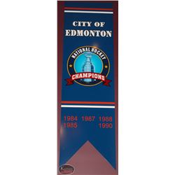 CITY OF EDMONTON NATIONAL HOCKEY CHAMPIONS SIGN.