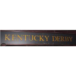 GOLD PAINTED WOODEN LETTERS "KENTUCKY DERBY"
