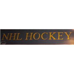 GOLD PAINTED WOODEN LETTERS "NHL HOCKEY"