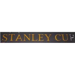 GOLD PAINTED WOODEN LETTERS "STANLEY CUP"