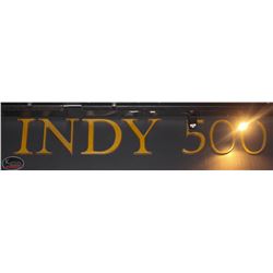 GOLD PAINTED WOODEN LETTERS "INDY 500"