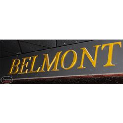GOLD PAINTED WOODEN LETTERS "BELMONT"