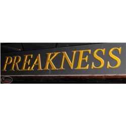 GOLD PAINTED WOODEN LETTERS "PREAKNESS"
