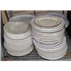 Image 1 : 4 STACKS OF ASSORTED DISHWARE INCL. PLATES & BOWLS