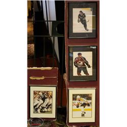 LOT OF 5 ASSORTED MEMORABILIA INCL. 3 NHL, 1 NFL &