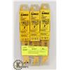 Image 1 : LOT OF 3 NEW PACKS OF 5 DEWALT DW 4806 SMOOTH WOOD