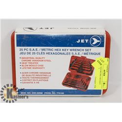 NEW 25PC SAE/METRIC HEX KEY WRENCH SET