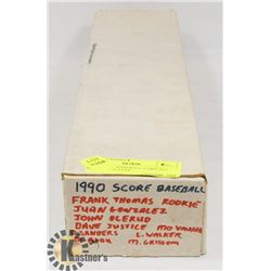 1990 SCORE BASEBALL CARD SET ROOKIES INCLUDE