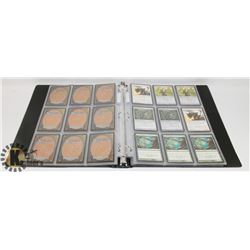 BINDER OF MAGIC THE GATHERING COLLECTOR CARDS