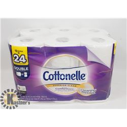 NEW COTTONELLE 12 PACK DOUBLE ROLL TOILET PAPER