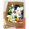 Image 1 : BOX OF HOUSEHOLD CLEANERS, SOME USED