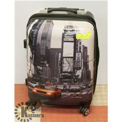 NYC & YELLOW CAB HARDCASE CARRY-ON SUITCASE