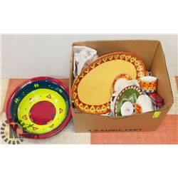 ESTATE BOX OF SERVING DISHES