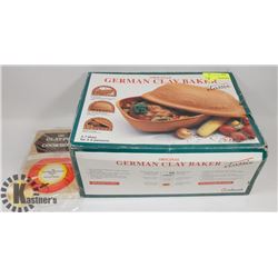 GERMAN  CLAY BAKER CLASSIC WITH COOKBOOK