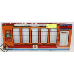 VINTAGE GLASS FROM SLOT MACHINE.