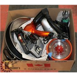 ESTATE BOX INCLUDING HAIR DRYER, SHARK