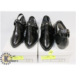 TWO PAIRS OF SHOES, SIZE 1 AND 3