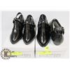 Image 1 : TWO PAIRS OF SHOES, SIZE 1 AND 3