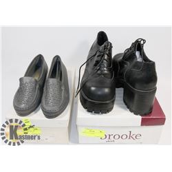 TWO PAIRS O SHOES, SIZE 6 AND 10