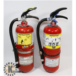 LOT OF 2 X 5LBS CHARGED FIRE EXTINGUISHERS