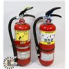 Image 1 : LOT OF 2 X 5LBS CHARGED FIRE EXTINGUISHERS