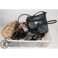 LOT OF HANDBAGS PURSES.