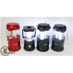 LOT OF 4 EDDIE BAUER 100 LUMEN  LANTERNS