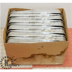 BOX OF METAL PAINT TRAYS