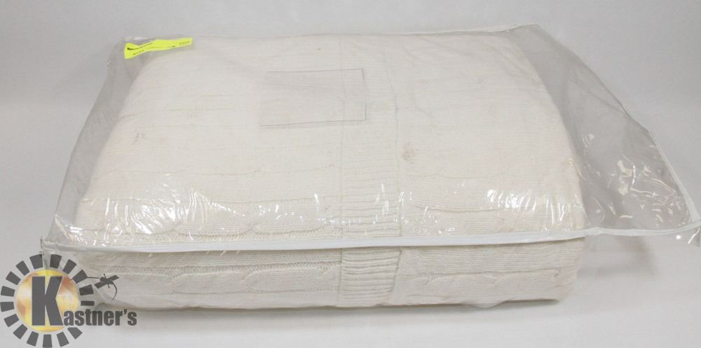 Sears Cable Knit Duvet Cover Size Queen