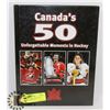 Image 1 : CANADA'S 50 UNFORGETTABLE MOMENTS IN HOCKEY.