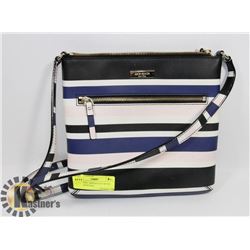 AUTHENTIC TRIPED KATE SPADE CROSS BODY BAG