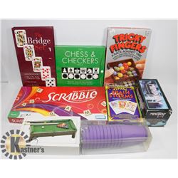 ESTATE BOX OF GAMES, ALL APPEAR USED