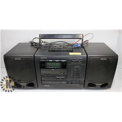 SONY CD RADIO CASSETTE DFD-610 PORTABLE STEREO