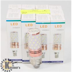 LOT OF 12 NEW LED LIGHT BULBS - 6000K