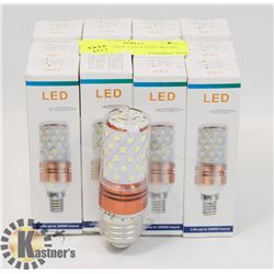 LOT OF 12 NEW LED LIGHT BULBS - 6000K